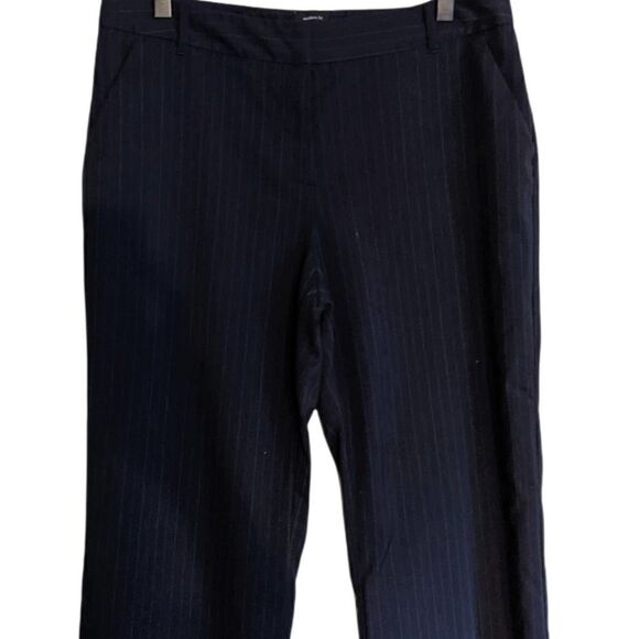 ATTENTION MODERN FIT blue stripe trouser pants career sophisticated 8 - Picture 1 of 13